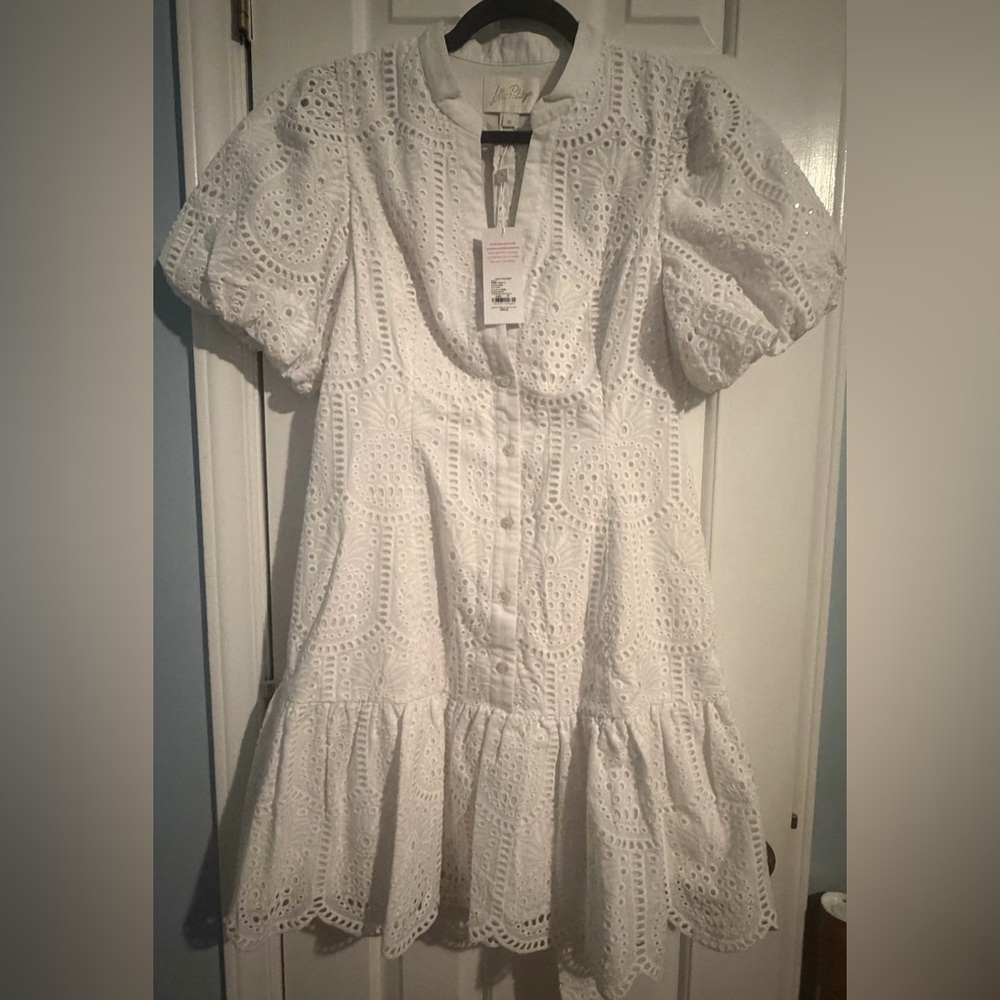 Lilly Pulitzer White Eyelet Mini Dress - Picture 5 of 11